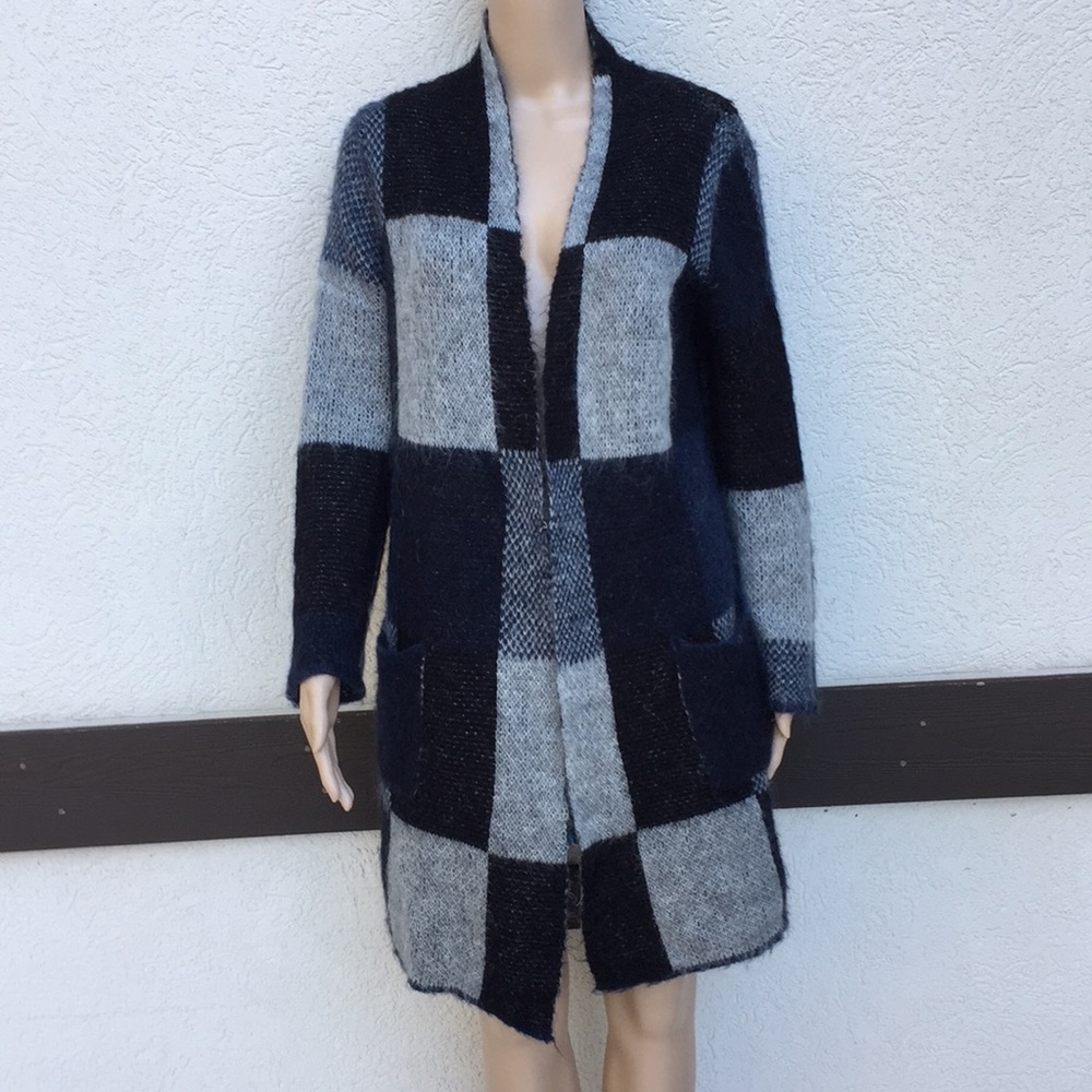 Silvia Novelli Italy Grey Sweater color block